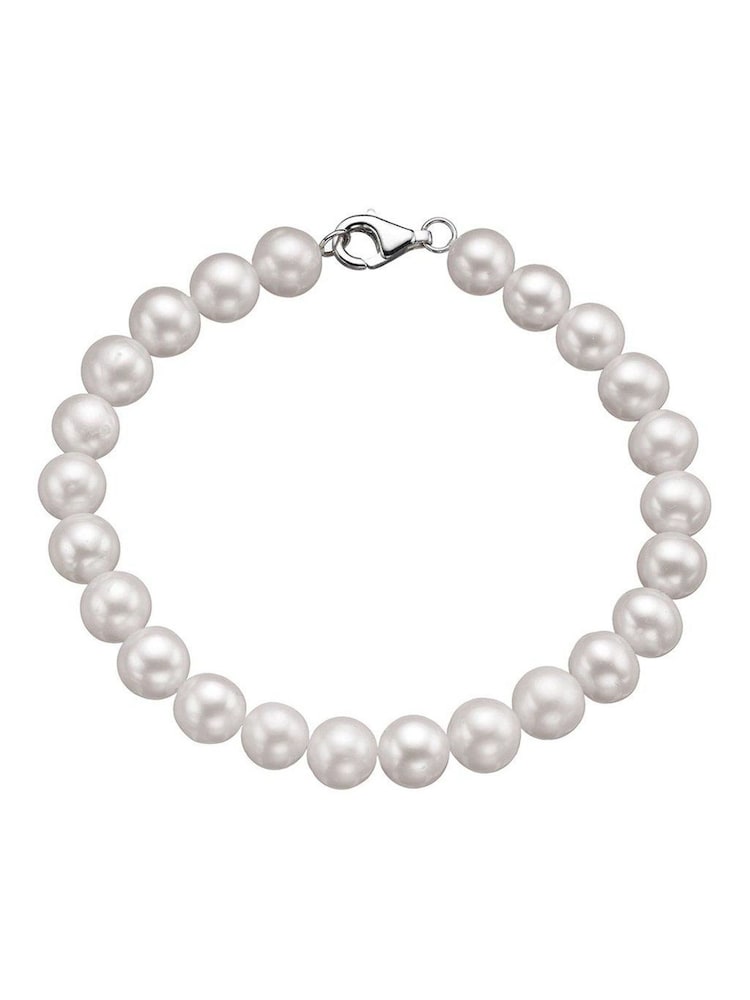 Beaverbrooks Silver Freshwater Pearl Bracelet - Image 1 of 3