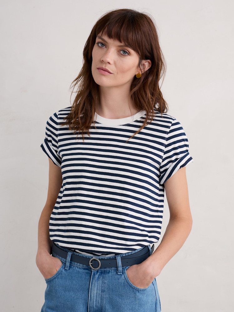Azul/blanco - Camiseta Copseland de Seasalt Cornwall - Imagen 1 de 5