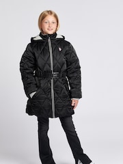 U.S. Polo Assn. Black Belted Puffer Coat - Image 3 of 8