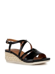 Geox Ischia Corda Black Sandals - Image 2 of 4