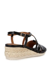 Geox Ischia Corda Black Sandals - Image 3 of 4