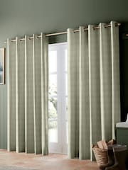 Emily Bond Sage Green George Stripe Made to Measure Curtains - Image 2 of 9