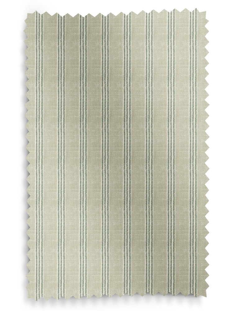 Emily Bond Sage Green George Stripe Made to Measure Curtains - Image 9 of 9