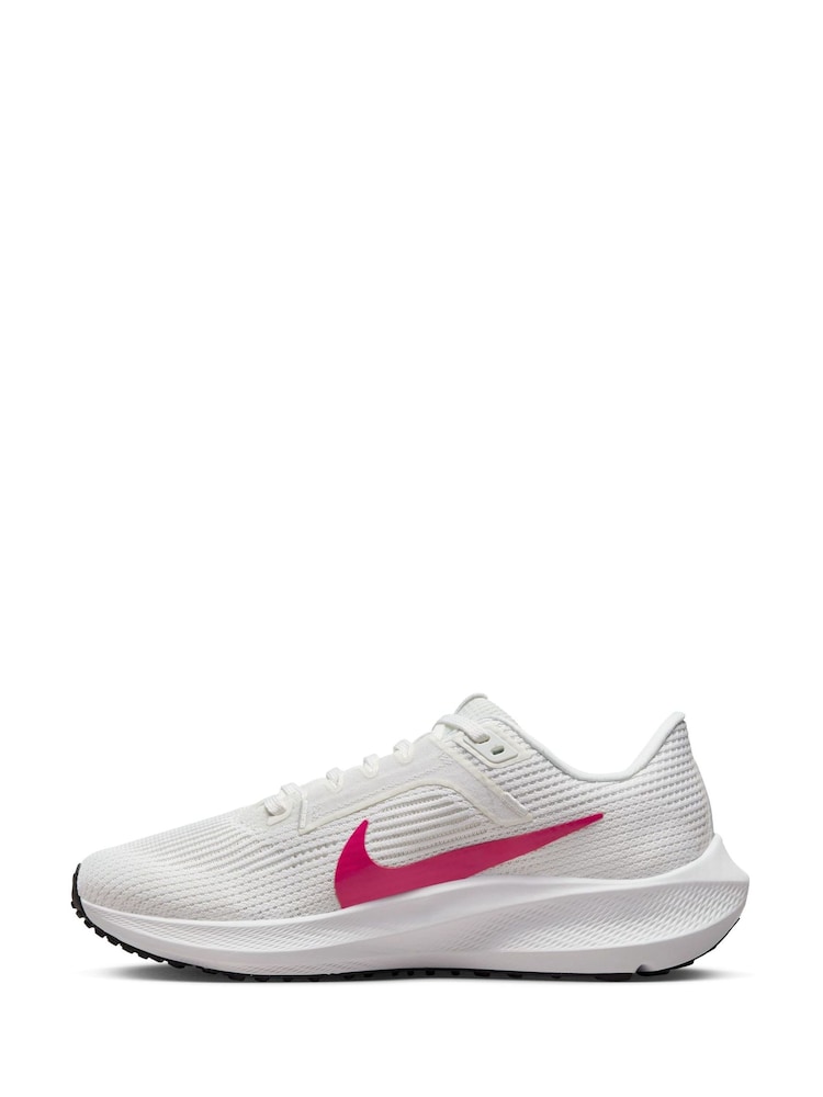 Blanc/Rose - Nike Air Zoom Pegasus 40 Baskets de running sur route - Image 4 of 10