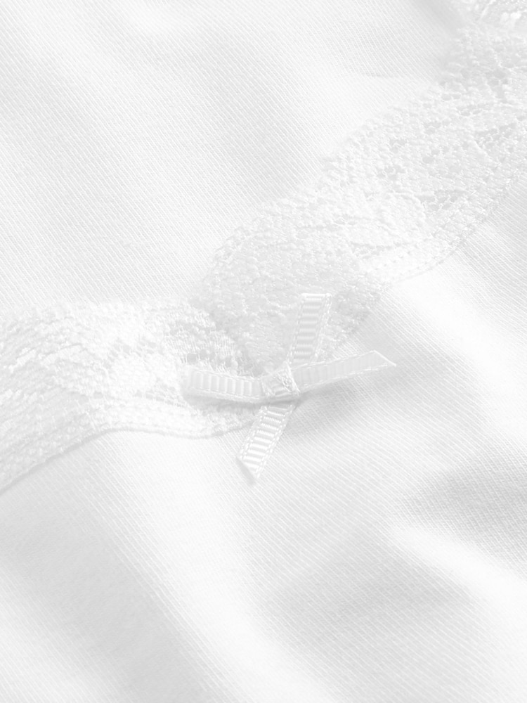 White Strappy Cami Vests 5 Pack (1.5-16yrs) - Image 3 of 3 White Strappy Cami Vests 5 Pack (1.5-16yrs) - Image 3 of 3
