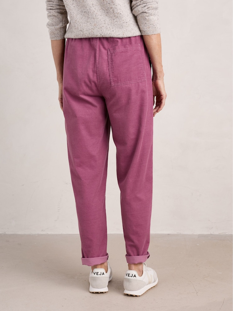 Seasalt Cornwall Purple Dayby Cord Trousers - Image 3 of 6