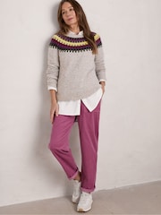Seasalt Cornwall Purple Dayby Cord Trousers - Image 4 of 6