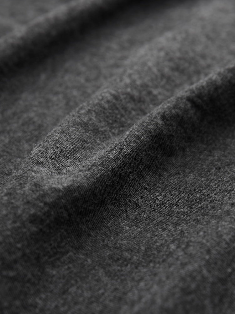Grey The Everyday Crew Neck Cotton Rich Short Sleeve T-Shirt - Image 5 of 6