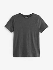 Grey The Everyday Crew Neck Cotton Rich Short Sleeve T-Shirt - Image 6 of 6