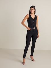 Black Push-Up Skinny Jeans - Image 1 of 5