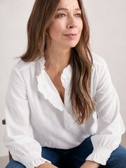 Seasalt Cornwall White Feather Star Shirt - Image 3 of 5