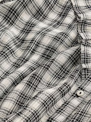 Monochrome Ruffle Check Long Sleeve Blouse - Image 6 of 6