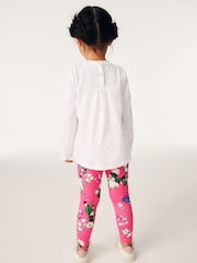Baker by Ted Baker (0-6yrs) Floral T-Shirt and Leggings Set - Image 3 of 12