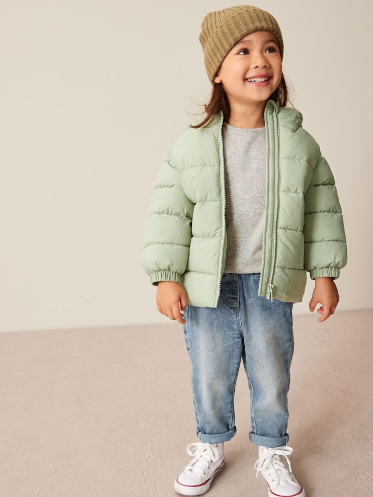 Sage Green Shower Resistant Padded Coat (3mths-7yrs) - Image 1 of 8