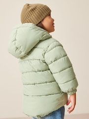 Sage Green Shower Resistant Padded Coat (3mths-7yrs) - Image 4 of 8