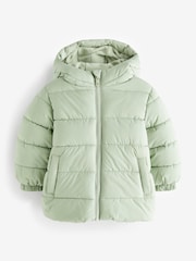 Sage Green Shower Resistant Padded Coat (3mths-7yrs) - Image 6 of 8
