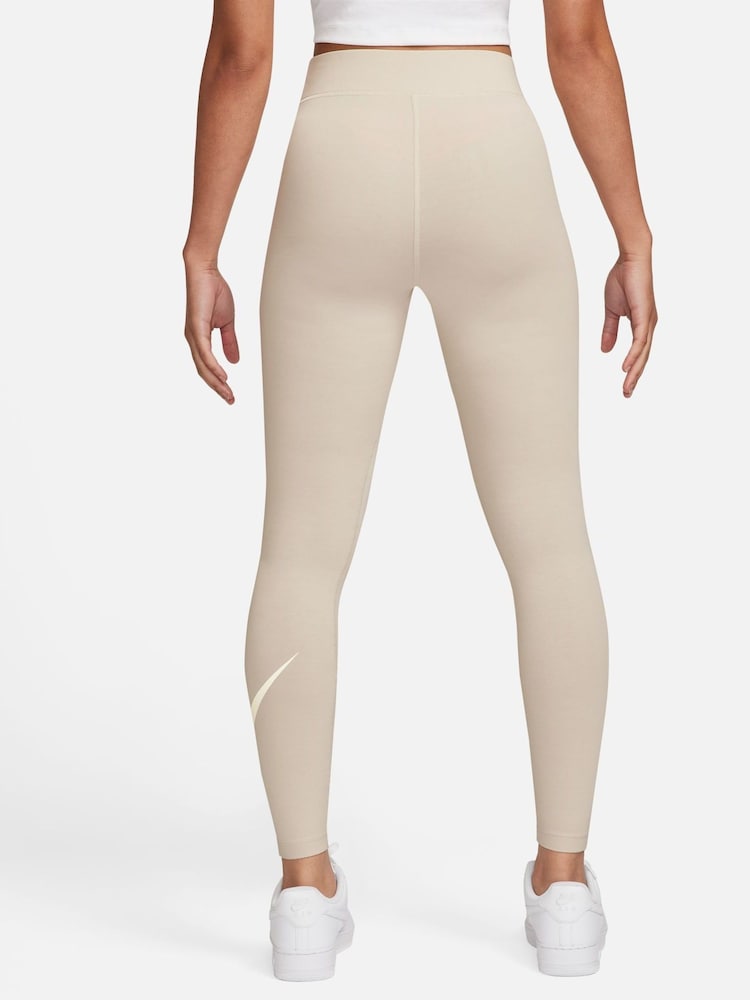 Nike Light Wood Natural Sportswear Swoosh Leggings - Image 2 of 4