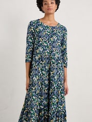 Seasalt Cornwall Blue Line Strokes Dress - Image 3 of 5