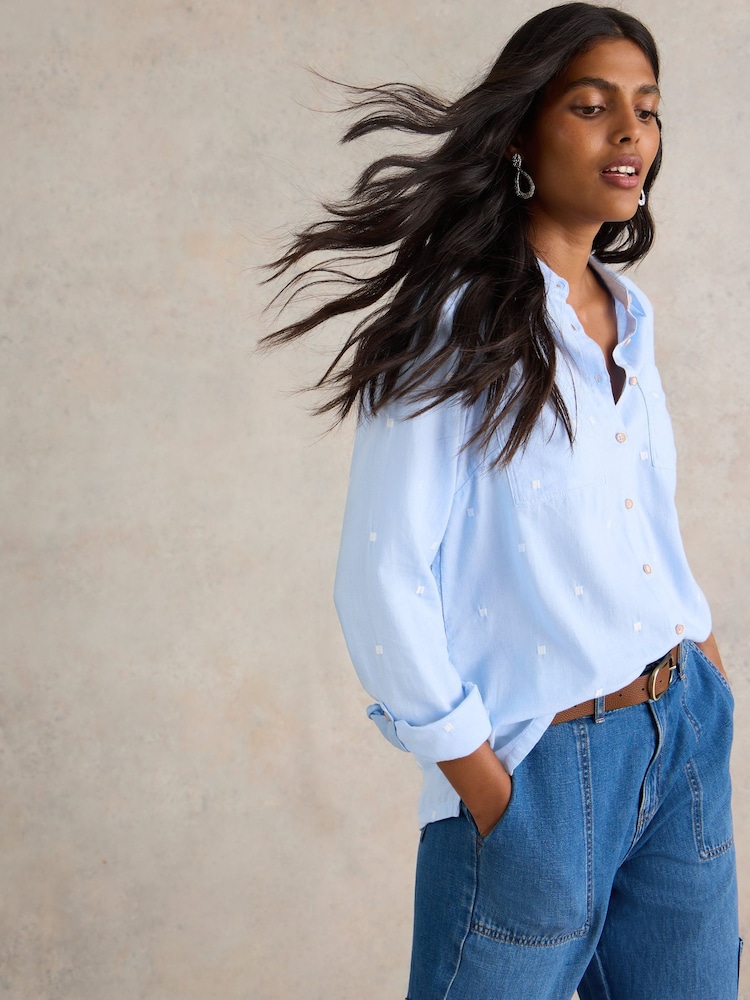 White Stuff Blue Sophie Shirt - Image 3 of 6