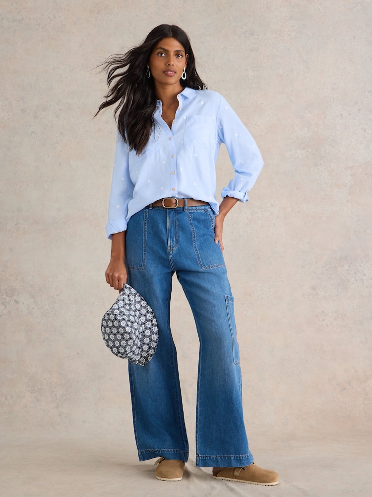 White Stuff Blue Sophie Shirt - Image 4 of 6