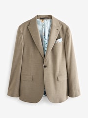 Neutral Slim Fit Stripe Suit Jacket - Image 7 of 11