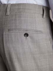Neutral Slim Fit Signature Check Suit: Trousers - Image 5 of 9