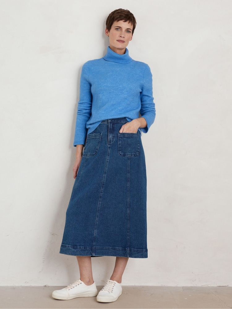 Seasalt Cornwall Blue Sky Dusk Journey Skirt - Image 2 of 3 Seasalt Cornwall Blue Sky Dusk Journey Skirt - Image 2 of 3