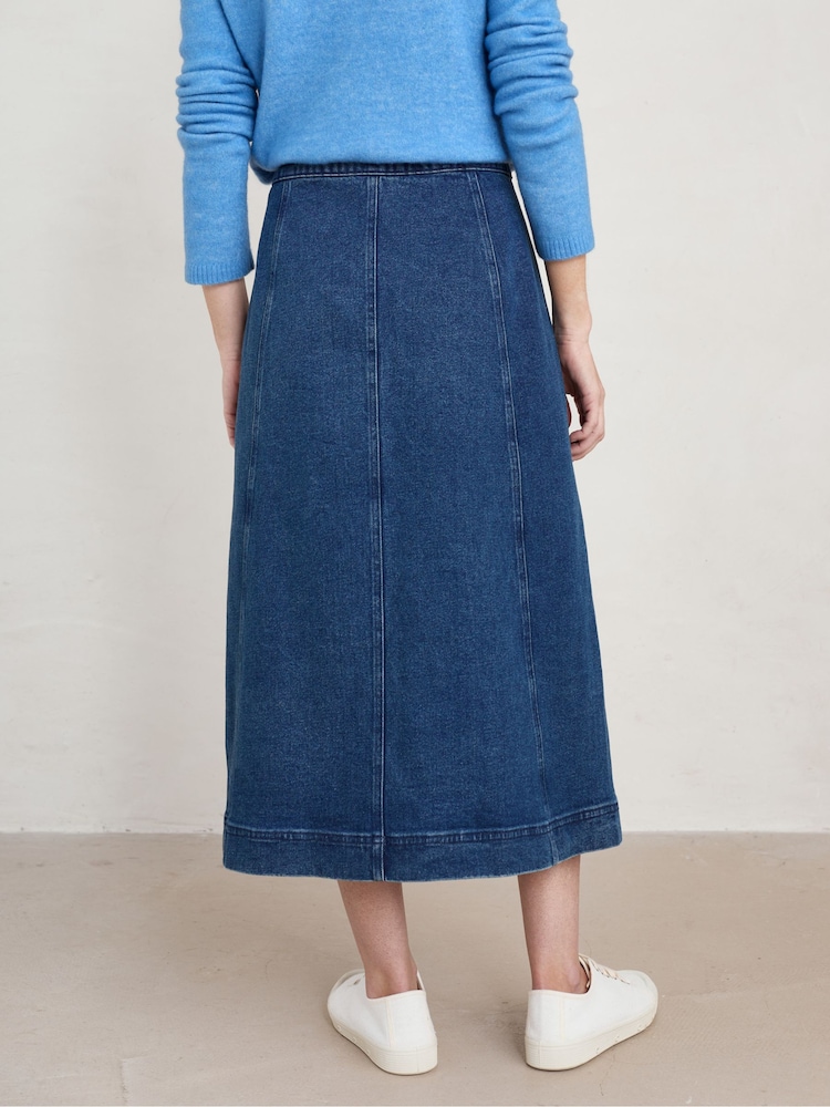 Seasalt Cornwall Blue Sky Dusk Journey Skirt - Image 3 of 3 Seasalt Cornwall Blue Sky Dusk Journey Skirt - Image 3 of 3