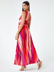 Roman Pink Ombre Buckle Stretch Maxi Dress - Image 2 of 5