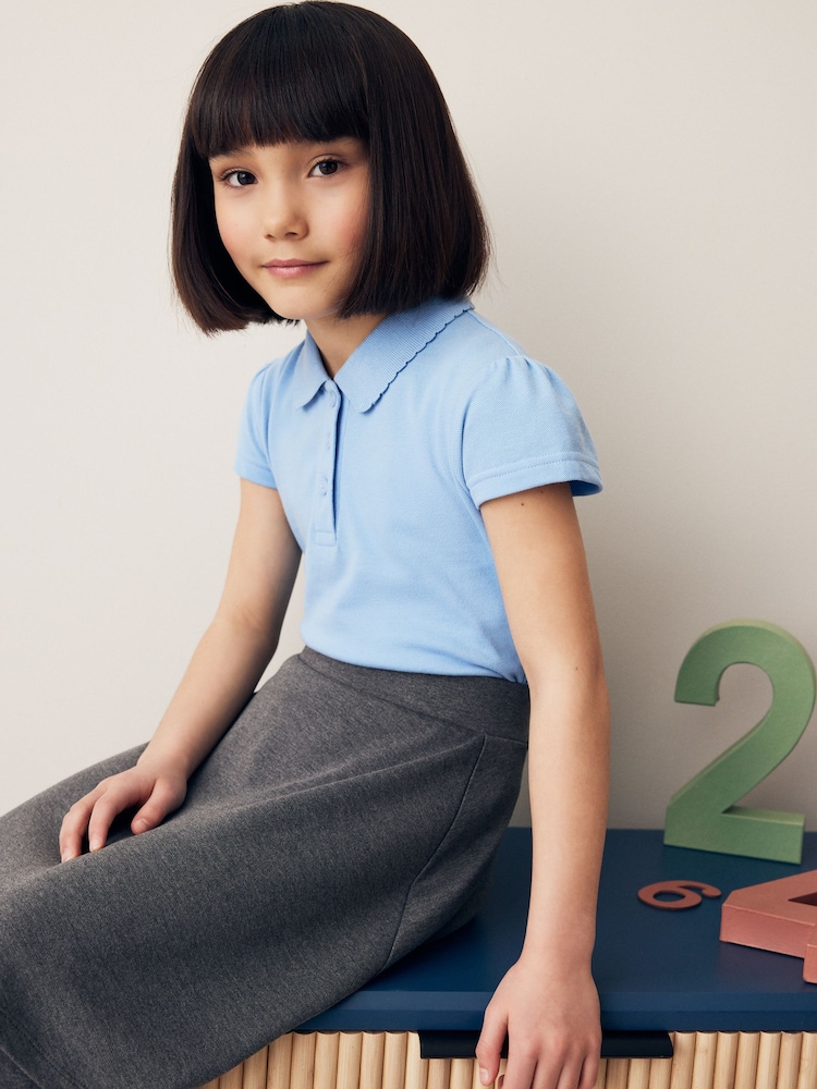 Blau - Kurzarm-Poloshirts aus 100 % Baumwolle, 2er-Pack (3–16 J.) - Bild 2 von 10 Blau - Kurzarm-Poloshirts aus 100 % Baumwolle, 2er-Pack (3–16 J.) - Bild 2 von 10