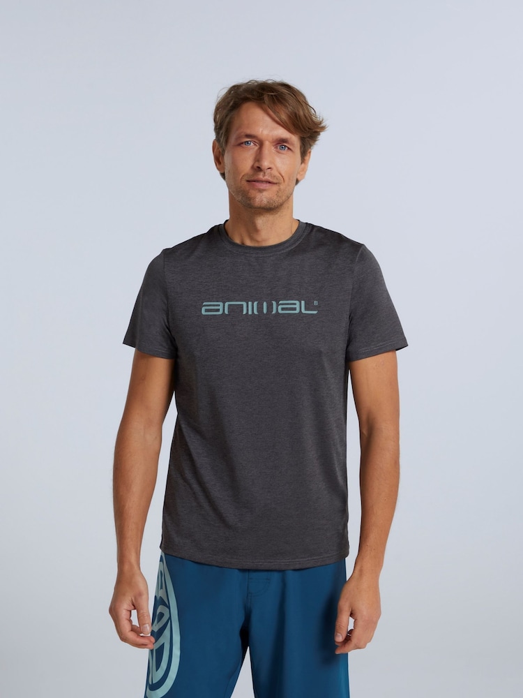 Animal Grey Mens Latero Logo Swim T-Shirt - Image 1 of 6