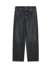 Tommy Jeans Black Jaimie Faded Relaxed Straight Jeans - Image 1 of 1