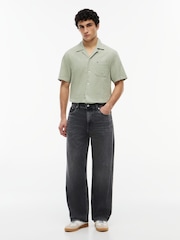 Tommy Jeans Black Jaimie Faded Relaxed Straight Jeans - Image 2 of 5