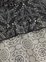 Mint Velvet Black & White Monochrome Mix Dress - Image 11 of 11