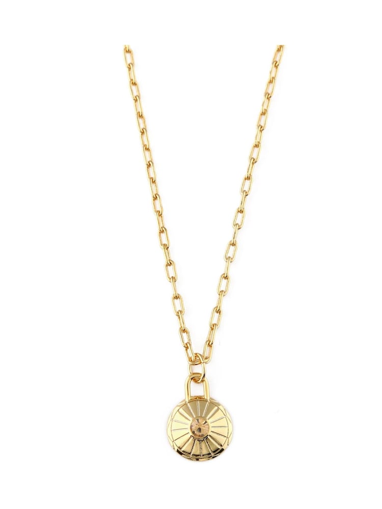 Orelia London Plated Birth Disc Necklace - Image 1 of 2 Orelia London Plated Birth Disc Necklace - Image 1 of 2