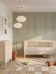 Gaia Baby Desert Sage Natural Ash Eos Cot & Dresser 2 Piece Nursery Furniture Set - Image 1 of 6