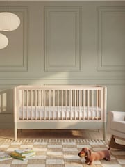 Gaia Baby Desert Sage Natural Ash Eos Cot & Dresser 2 Piece Nursery Furniture Set - Image 2 of 6