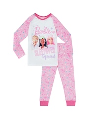 Character Pink Barbie Girls Barbie 100% Cotton Pyjamas - Image 1 of 5