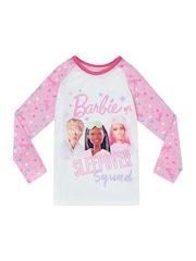 Character Pink Barbie Girls Barbie 100% Cotton Pyjamas - Image 2 of 5