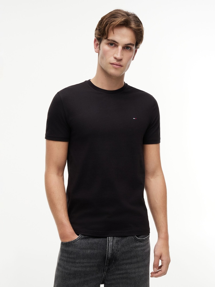 Tommy Jeans Blue 3-Pack Tommy Flag Extra Slim T-Shirt - Image 6 of 6