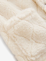 Ecru kariert - Shacket aus Teddyfleece (3 M.–7 J.) - Bild 10 von 10
