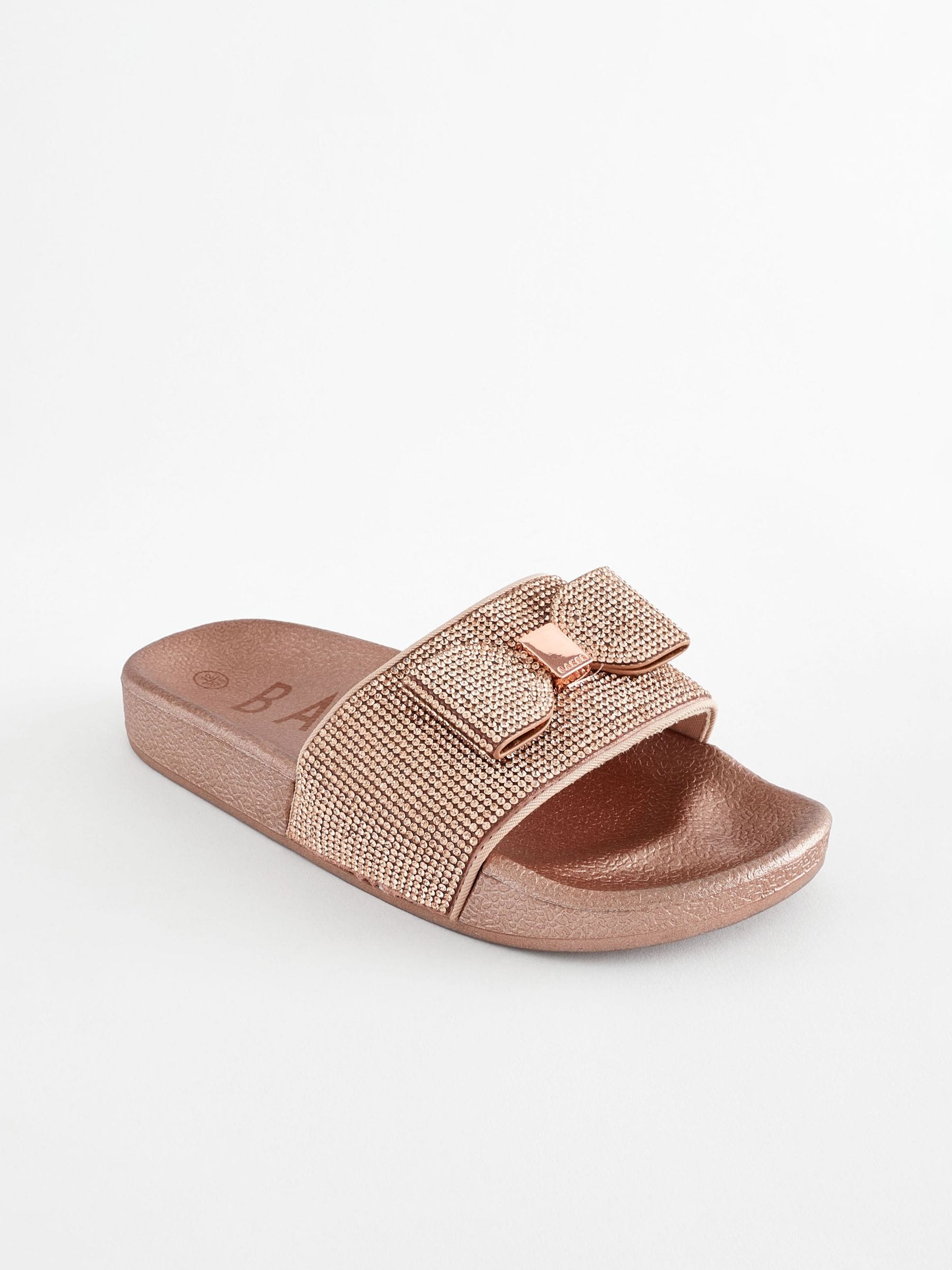 Buy Baker by Ted Baker Girls Diamante Sliders with Bow from Next Luxembourg