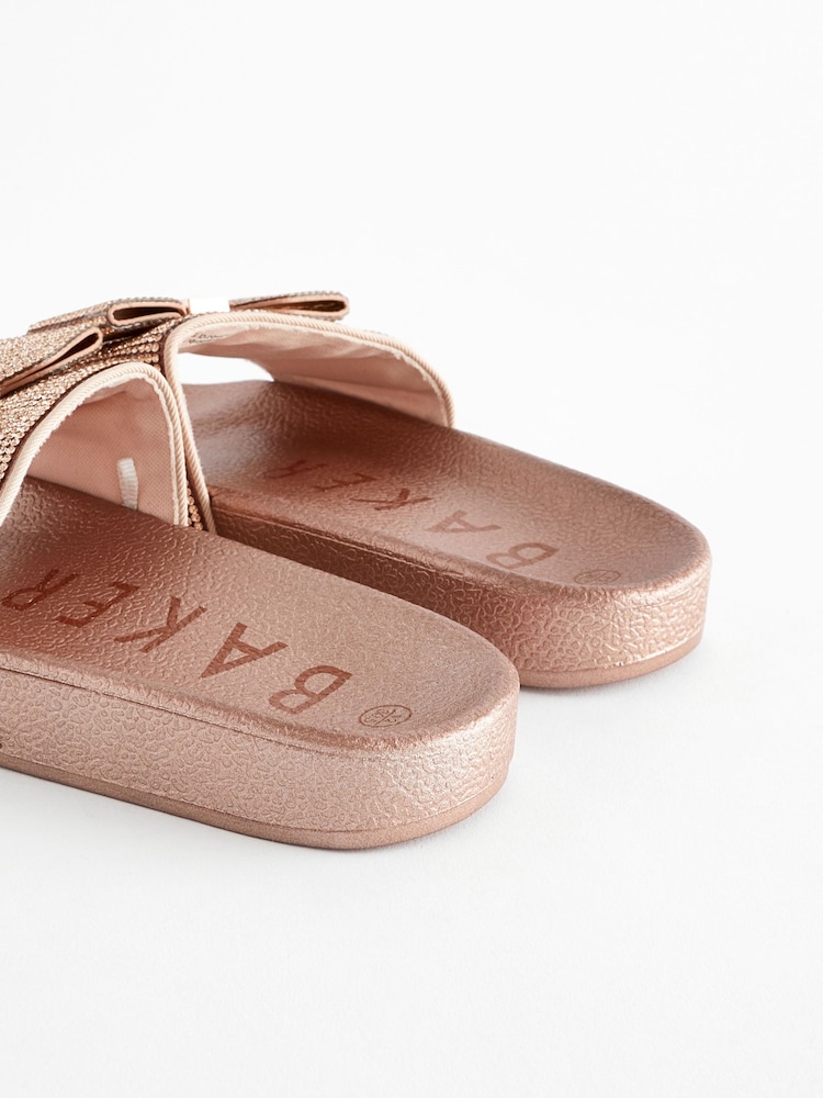 Buy Baker by Ted Baker Girls Diamanté Sliders with Bow from Next
