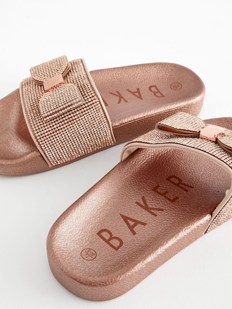 Buy Baker by Ted Baker Girls Diamanté Sliders with Bow from Next