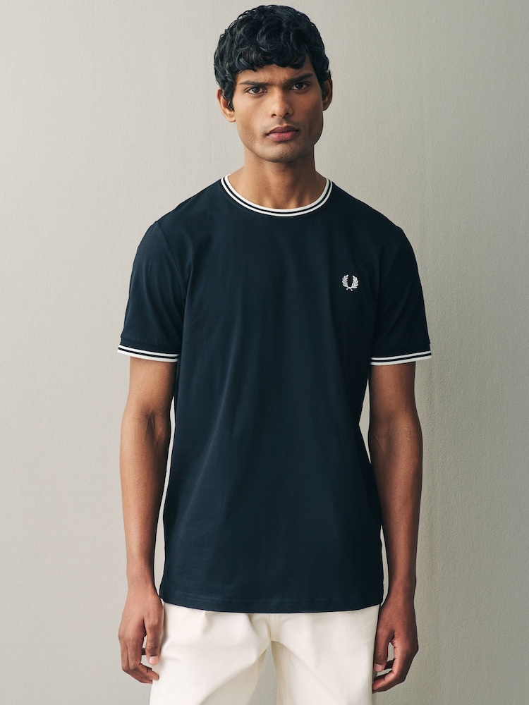 Fred Perry Twin Tipped Logo T-Shirt - Image 1 of 9