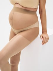 Nude - Strumpfhose in transparenter Glanzoptik (Umstandsmode), Hautfarben - Bild 3 von 3
