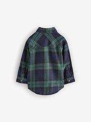 Green Tartan Check Character Long Sleeve Check 100% Cotton Shirt (3mths-7yrs) - Image 7 of 9