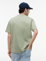 Tommy Jeans Green Tommy Flag Relaxed T-Shirt - Image 2 of 5