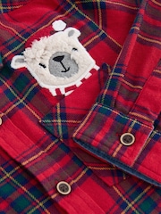 Red tartan Character Long Sleeve Check 100% Cotton Shirt (3mths-7yrs) - Image 6 of 7
