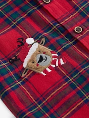 Red tartan Character Long Sleeve Check 100% Cotton Shirt (3mths-7yrs) - Image 7 of 7